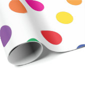Polka Dots on White Geschenkpapier (Rolleneckpunkt)