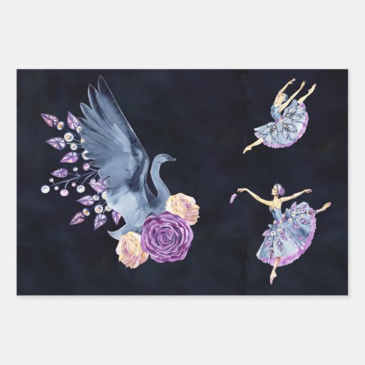 Polka Dots, Owls & Ballerinas Geschenkpapier Set (Vorderseite 3)