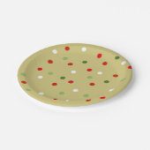 Polka Dots Paper-Teller Pappteller (Schrägansicht)