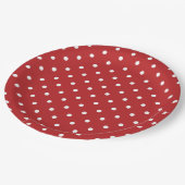 Polka Dots Pappteller (Schrägansicht)