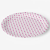 Polka Dots Pappteller (Schrägansicht)