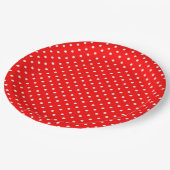 Polka Dots Pappteller (Schrägansicht)