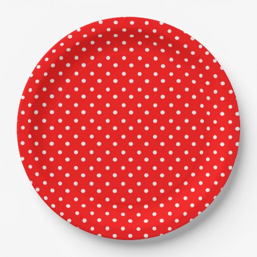 Polka Dots Pappteller (Vorderseite)