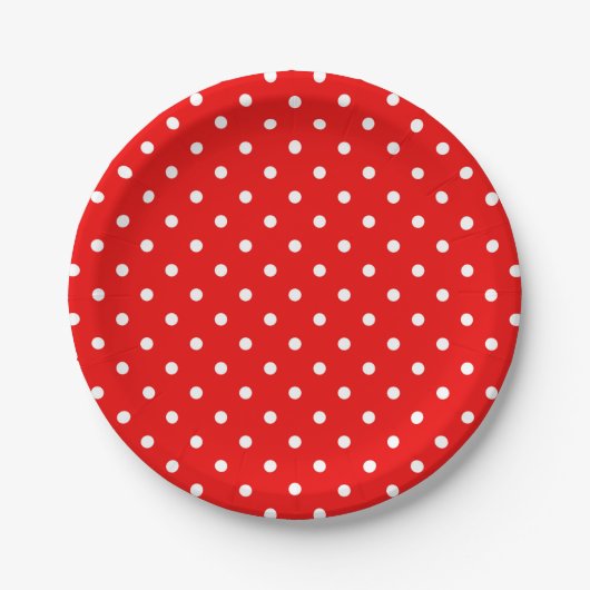 Polka dots pappteller (Vorderseite)