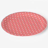 Polka Dots Pappteller (Schrägansicht)