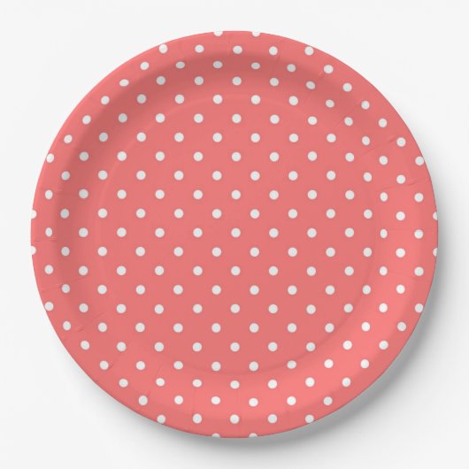 Polka Dots Pappteller (Vorderseite)