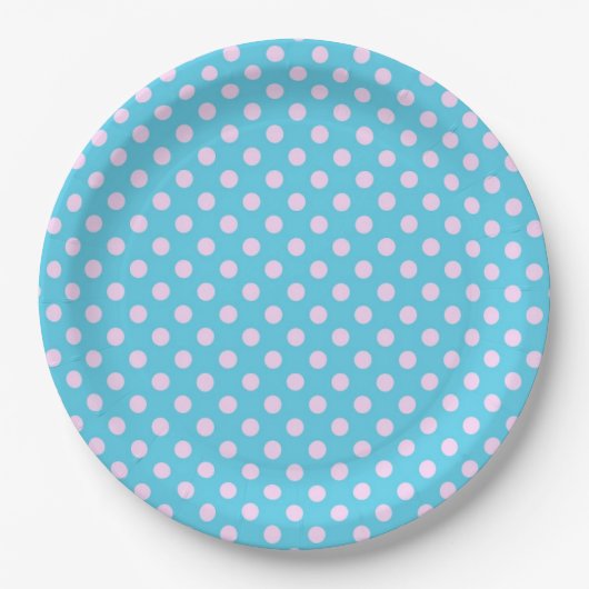 Polka Dots Pappteller (Vorderseite)