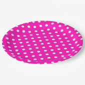 Polka Dots Pappteller (Schrägansicht)