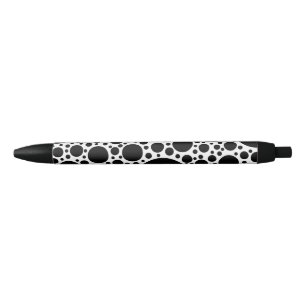 Polka Dots Pattern Schwarz + Ihr Backgr. Ideen Kugelschreiber