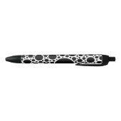 Polka Dots Pattern Schwarz + Ihr Backgr. Ideen Kugelschreiber (Unterseite)