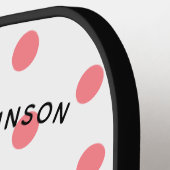 Polka dots Pickle Queen Pickleball Schläger (Linke Seite)