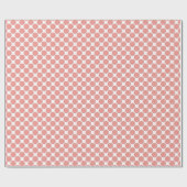 Polka Dots Pink große Punkte Geschenkpapier (Flach)
