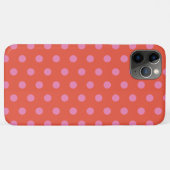 Polka Dots Pink Orange Case-Mate iPhone Hülle (Rückseite (Horizontal))
