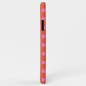 Polka Dots Pink Orange Case-Mate iPhone Hülle (Hinten/Rechts)