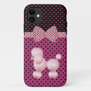 Polka Dots & Pink Poodle iPhone 5 Fall iPhone 11 Hülle