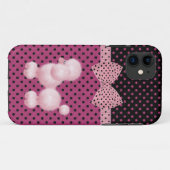 Polka Dots & Pink Poodle iPhone 5 Fall Case-Mate iPhone Hülle (Rückseite (Horizontal))
