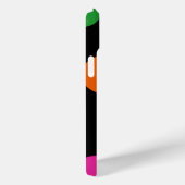 Polka Dots Pink Schwarz-weiß Orange Chic Case-Mate iPhone Hülle (Rückseite / Rechts)