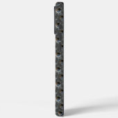 Polka-Dots-Plättchen aus Rohstahl Case-Mate iPhone Hülle (Rückseite / Links)