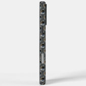 Polka-Dots-Plättchen aus Rohstahl Case-Mate iPhone Hülle (Rückseite / Rechts)