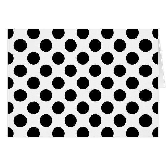 Polka Dots, Polka Dot Pattern, Schwarz und Weiß (Vorderseite (Horizontal))
