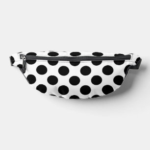 Polka Dots, Polka Dot Pattern, Schwarz und Weiß Bauchtasche
