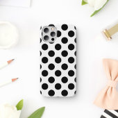 Polka Dots, Polka Dot Pattern, Schwarz und Weiß Case-Mate iPhone Hülle