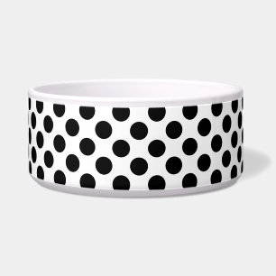 Polka Dots, Polka Dot Pattern, Schwarz und Weiß Napf