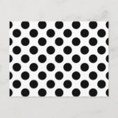Polka Dots, Polka Dot Pattern, Schwarz und Weiß Postkarte (Vorderseite)