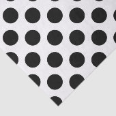 Polka Dots, Polka Dot Pattern, Schwarz und Weiß Seidenpapier (Ausschnitt)