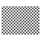 Polka Dots, Polka Dot Pattern, Schwarz und Weiß Tischdecke (Vorderseite (Horizontal))