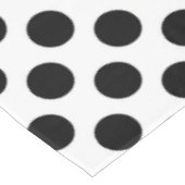 Polka Dots, Polka Dot Pattern, Schwarz und Weiß Tischdecke (Schrägansicht)