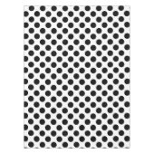 Polka Dots, Polka Dot Pattern, Schwarz und Weiß Tischdecke (Vorderseite)