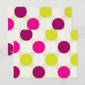 Polka Dots Postcard Postkarte (Vorne/Hinten)