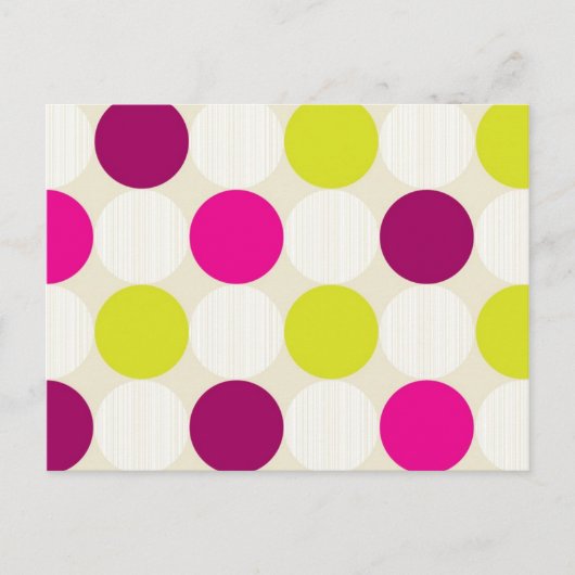 Polka Dots Postcard Postkarte (Vorderseite)