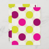 Polka Dots Postcard Postkarte (Vorne/Hinten)