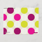 Polka Dots Postcard Postkarte (Rückseite)