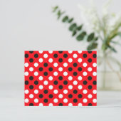Polka dots postkarte (Stehend Vorderseite)