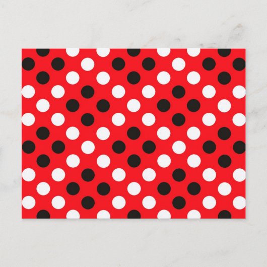 Polka dots postkarte (Vorderseite)