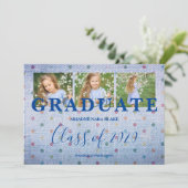 Polka Dots Pre-K Graduate Drei Foto Blue Jeans (Stehend Vorderseite)