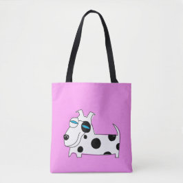 Polka Dots Puppy Tote Bag Tasche