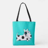 Polka Dots Puppy Tote Bag Tasche (Rückseite)