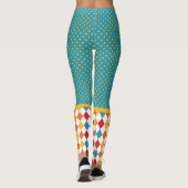 Polka Dots & Raute Leggings (Rückseite)