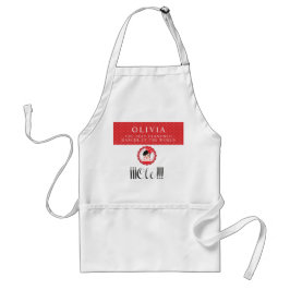 Polka Dots Red Funny Spanish Flamenca Girl für sie Schürze