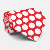 Polka Dots Red White Geburtstagsgeschenk Gastgesch Krawatte (Gerollt)