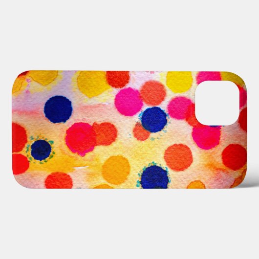 Polka dots Regenbogenwasserklon Case-Mate iPhone Hülle (Rückseite (Horizontal))