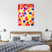 Polka dots Regenbogenwasserklon Leinwanddruck (Insitu (Schlafzimmer))