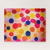 Polka dots Regenbogenwasserklon Puzzle (Horizontal)