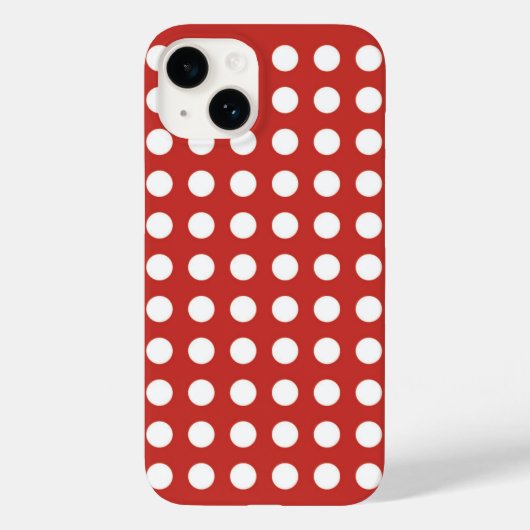 Polka dots Retro-Stil iPhone / iPad Gehäuse Case-Mate iPhone Hülle (Rückseite)