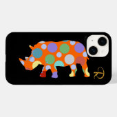 Polka Dots Rhino Case-Mate iPhone Hülle (Rückseite (Horizontal))