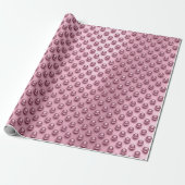 Polka Dots Rose Gold Blush Pearls Pink Mauve Geschenkpapier (Ungerollt)